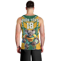 Custom Australia Rugby Men Tank Top Koala Mascot Sporty Style - Wonder Print Shop