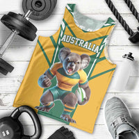 Custom Australia Rugby Men Tank Top Koala Mascot Sporty Style - Wonder Print Shop