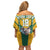 Custom Australia Rugby Off Shoulder Short Dress Koala Mascot Sporty Style - Wonder Print Shop