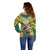 Custom Australia Rugby Off Shoulder Sweater Koala Mascot Sporty Style - Wonder Print Shop