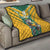 Custom Australia Rugby Quilt Koala Mascot Sporty Style - Wonder Print Shop