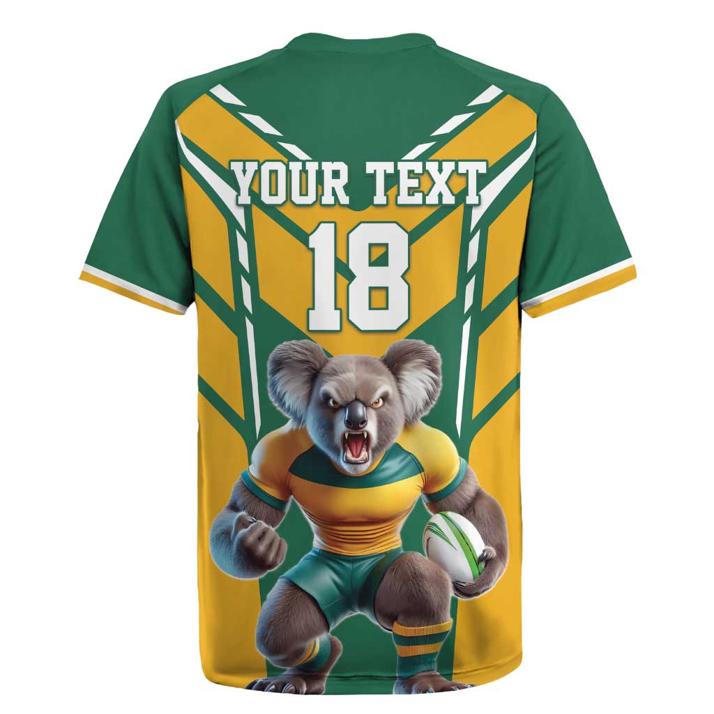 Custom Australia Rugby Rugby Jersey Koala Mascot Sporty Style - Wonder Print Shop