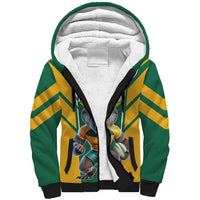 Custom Australia Rugby Sherpa Hoodie Koala Mascot Sporty Style - Wonder Print Shop