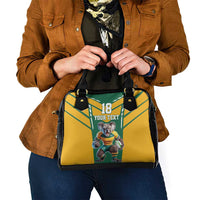 Custom Australia Rugby Shoulder Handbag Koala Mascot Sporty Style - Wonder Print Shop