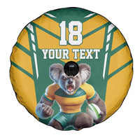 Custom Australia Rugby Spare Tire Cover Koala Mascot Sporty Style - Wonder Print Shop