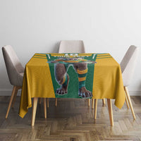 Custom Australia Rugby Tablecloth Koala Mascot Sporty Style - Wonder Print Shop