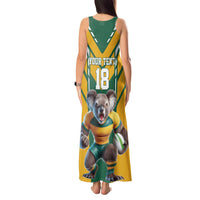 Custom Australia Rugby Tank Maxi Dress Koala Mascot Sporty Style - Wonder Print Shop