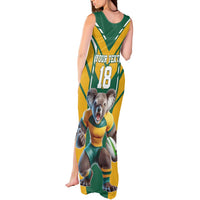 Custom Australia Rugby Tank Maxi Dress Koala Mascot Sporty Style - Wonder Print Shop