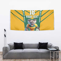 Custom Australia Rugby Tapestry Koala Mascot Sporty Style - Wonder Print Shop