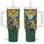Custom Australia Rugby Tumbler With Handle Koala Mascot Sporty Style - Wonder Print Shop