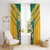 Custom Australia Rugby Window Curtain Koala Mascot Sporty Style - Wonder Print Shop