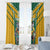 Custom Australia Rugby Window Curtain Koala Mascot Sporty Style - Wonder Print Shop