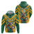 Custom Australia Rugby Zip Hoodie Koala Mascot Sporty Style - Wonder Print Shop