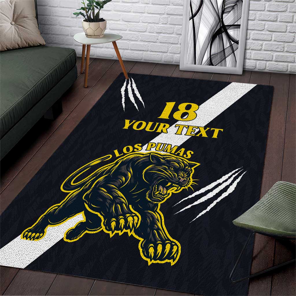 Custom Argentina Rugby Area Rug Pumas Mascot - Wonder Print Shop
