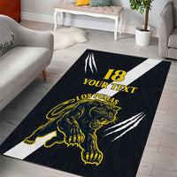 Custom Argentina Rugby Area Rug Pumas Mascot - Wonder Print Shop