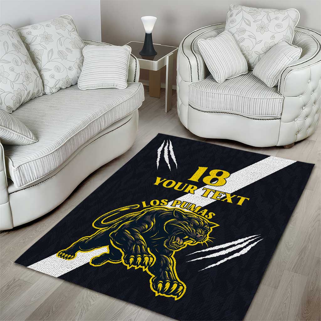 Custom Argentina Rugby Area Rug Pumas Mascot - Wonder Print Shop