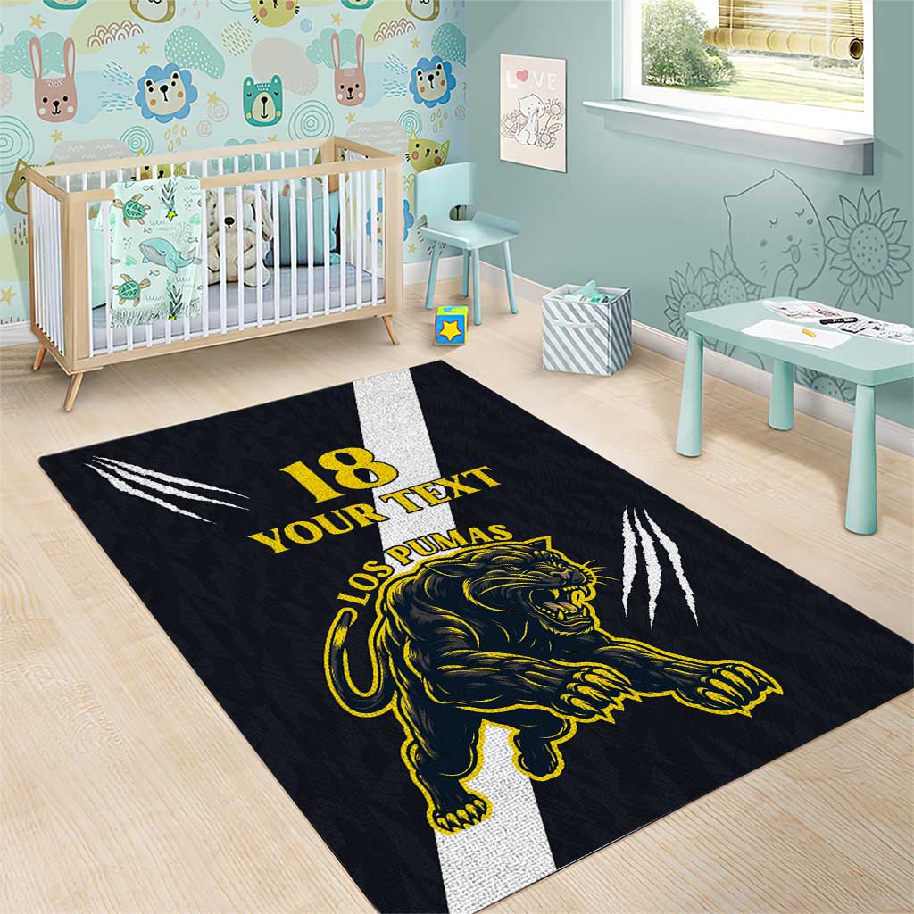 Custom Argentina Rugby Area Rug Pumas Mascot - Wonder Print Shop