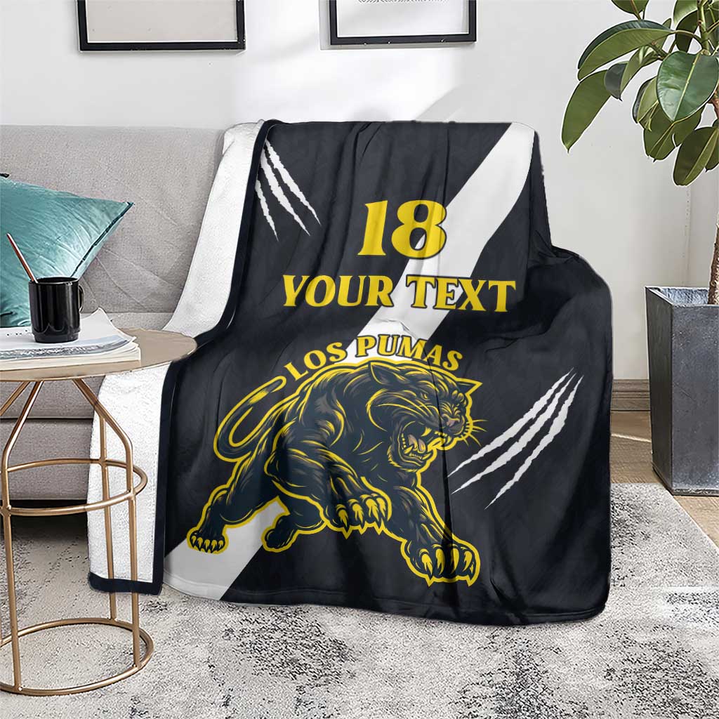 Custom Argentina Rugby Blanket Pumas Mascot - Wonder Print Shop