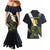 Custom Argentina Rugby Couples Matching Mermaid Dress and Hawaiian Shirt Pumas Mascot - Wonder Print Shop