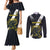 Custom Argentina Rugby Couples Matching Mermaid Dress and Long Sleeve Button Shirt Pumas Mascot - Wonder Print Shop