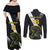 Custom Argentina Rugby Couples Matching Off Shoulder Maxi Dress and Long Sleeve Button Shirt Pumas Mascot - Wonder Print Shop
