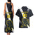 Custom Argentina Rugby Couples Matching Tank Maxi Dress and Hawaiian Shirt Pumas Mascot - Wonder Print Shop