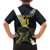 Custom Argentina Rugby Family Matching Long Sleeve Bodycon Dress and Hawaiian Shirt Pumas Mascot - Wonder Print Shop