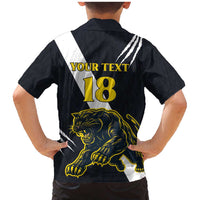 Custom Argentina Rugby Family Matching Mermaid Dress and Hawaiian Shirt Pumas Mascot - Wonder Print Shop