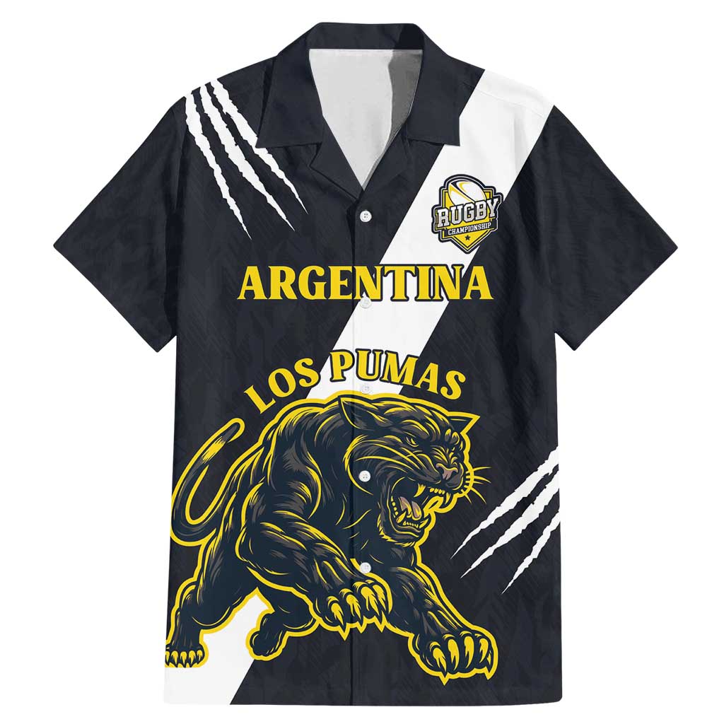 Custom Argentina Rugby Family Matching Mermaid Dress and Hawaiian Shirt Pumas Mascot - Wonder Print Shop
