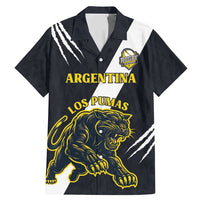 Custom Argentina Rugby Family Matching Mermaid Dress and Hawaiian Shirt Pumas Mascot - Wonder Print Shop