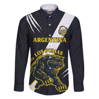 Custom Argentina Rugby Family Matching Mermaid Dress and Hawaiian Shirt Pumas Mascot - Wonder Print Shop