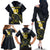 Custom Argentina Rugby Family Matching Off The Shoulder Long Sleeve Dress and Hawaiian Shirt Pumas Mascot - Wonder Print Shop