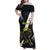 Custom Argentina Rugby Family Matching Off Shoulder Maxi Dress and Hawaiian Shirt Pumas Mascot - Wonder Print Shop