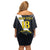 Custom Argentina Rugby Family Matching Off Shoulder Short Dress and Hawaiian Shirt Pumas Mascot - Wonder Print Shop