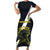 Custom Argentina Rugby Family Matching Short Sleeve Bodycon Dress and Hawaiian Shirt Pumas Mascot - Wonder Print Shop
