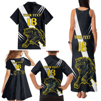 Custom Argentina Rugby Family Matching Tank Maxi Dress and Hawaiian Shirt Pumas Mascot - Wonder Print Shop