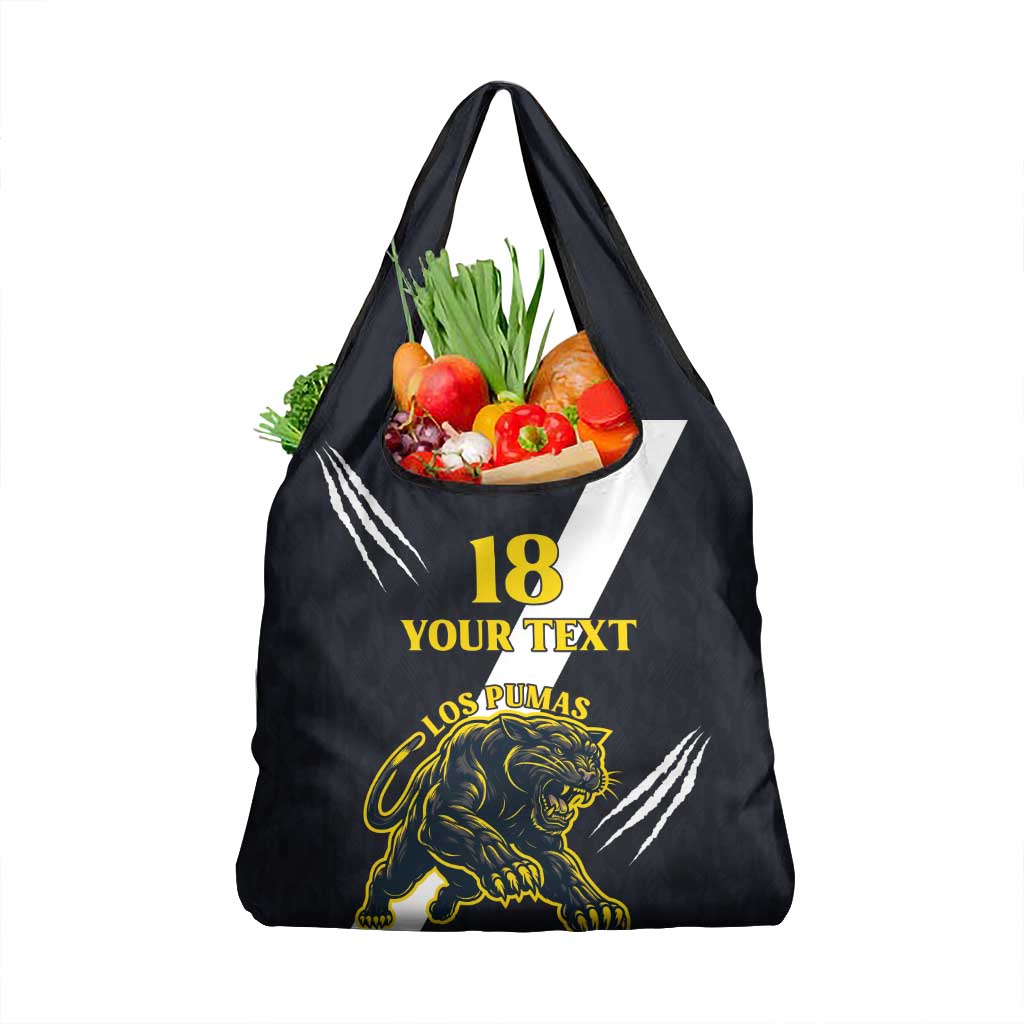 Custom Argentina Rugby Grocery Bag Pumas Mascot - Wonder Print Shop