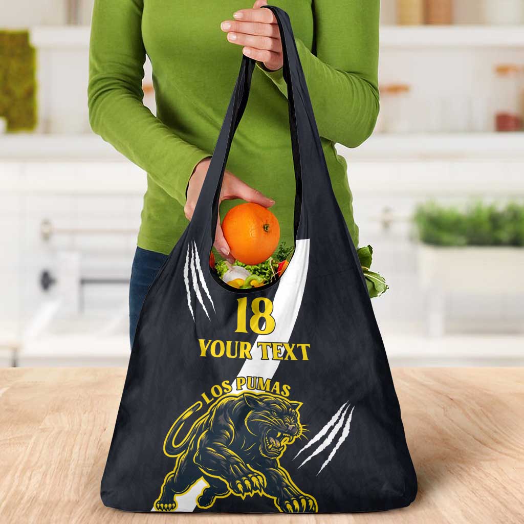 Custom Argentina Rugby Grocery Bag Pumas Mascot - Wonder Print Shop