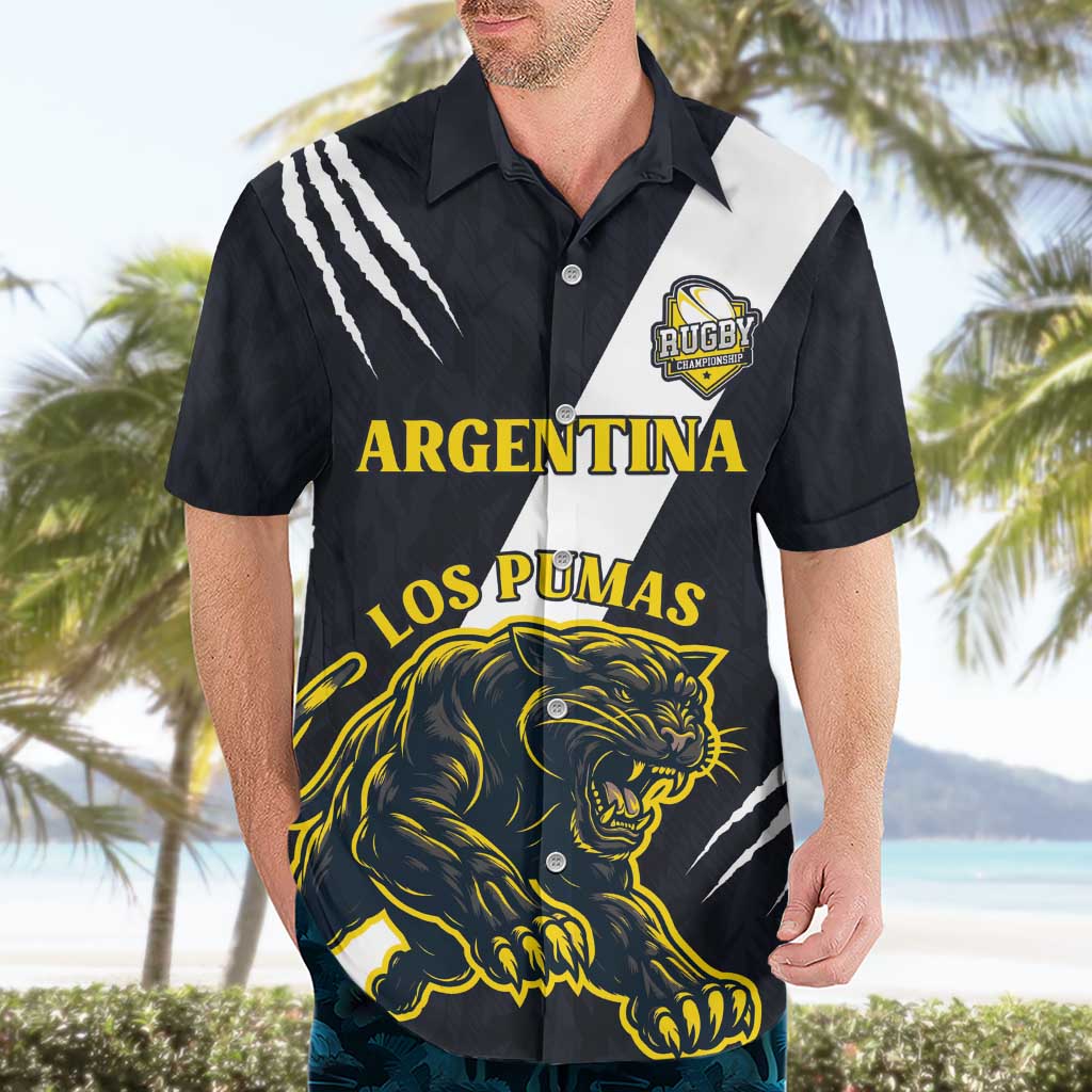 Custom Argentina Rugby Hawaiian Shirt Pumas Mascot - Wonder Print Shop