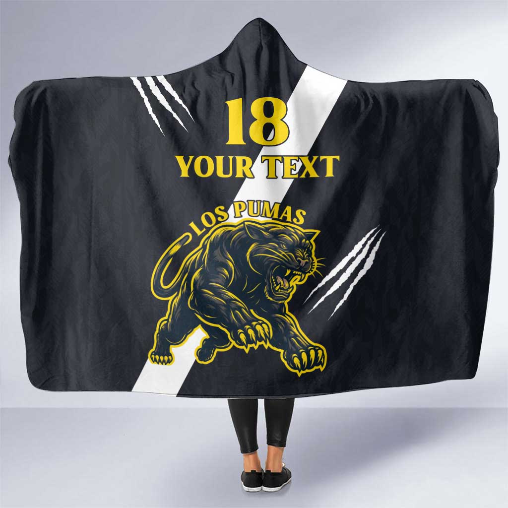 Custom Argentina Rugby Hooded Blanket Pumas Mascot - Wonder Print Shop