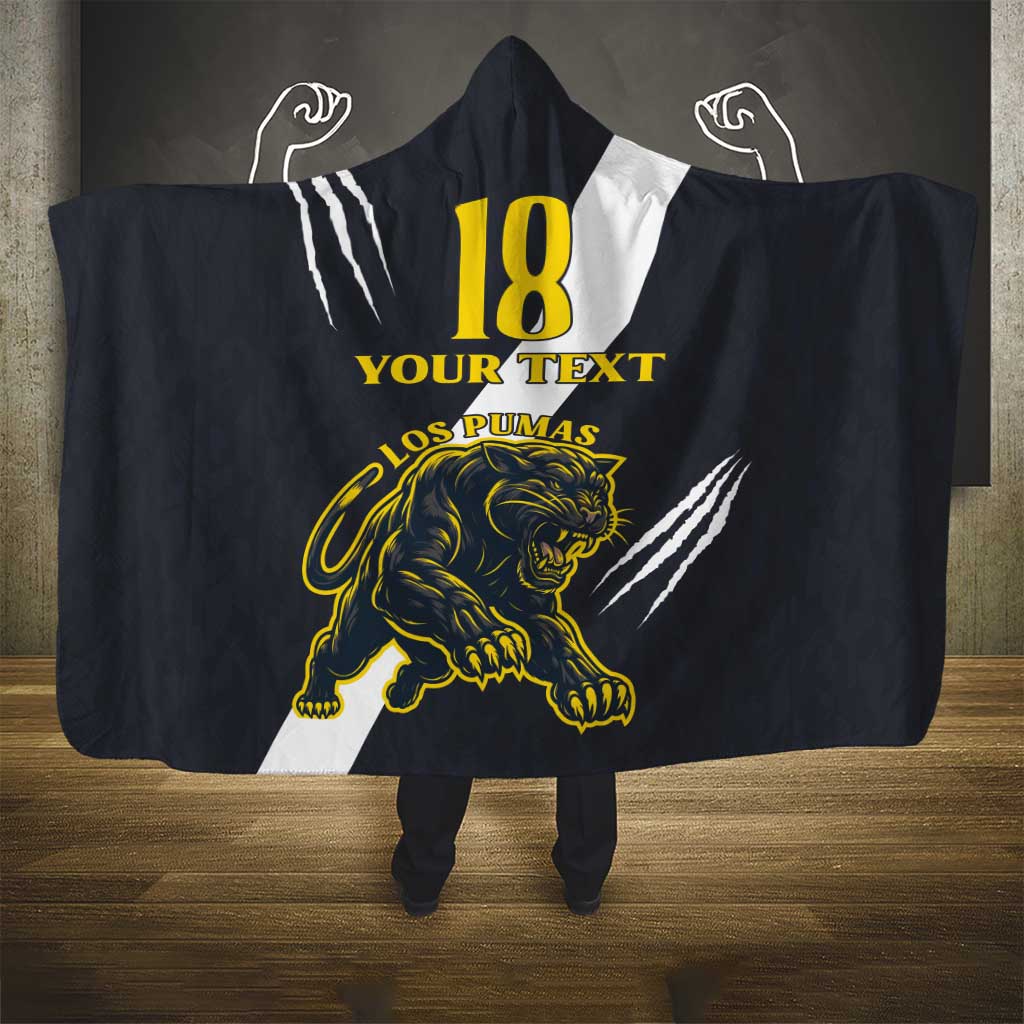 Custom Argentina Rugby Hooded Blanket Pumas Mascot - Wonder Print Shop