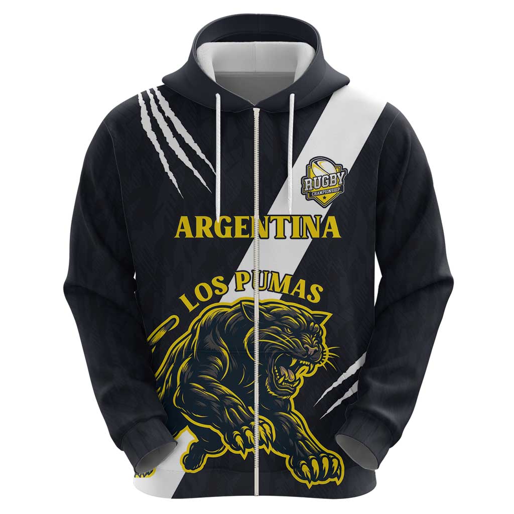Custom Argentina Rugby Hoodie Pumas Mascot - Wonder Print Shop