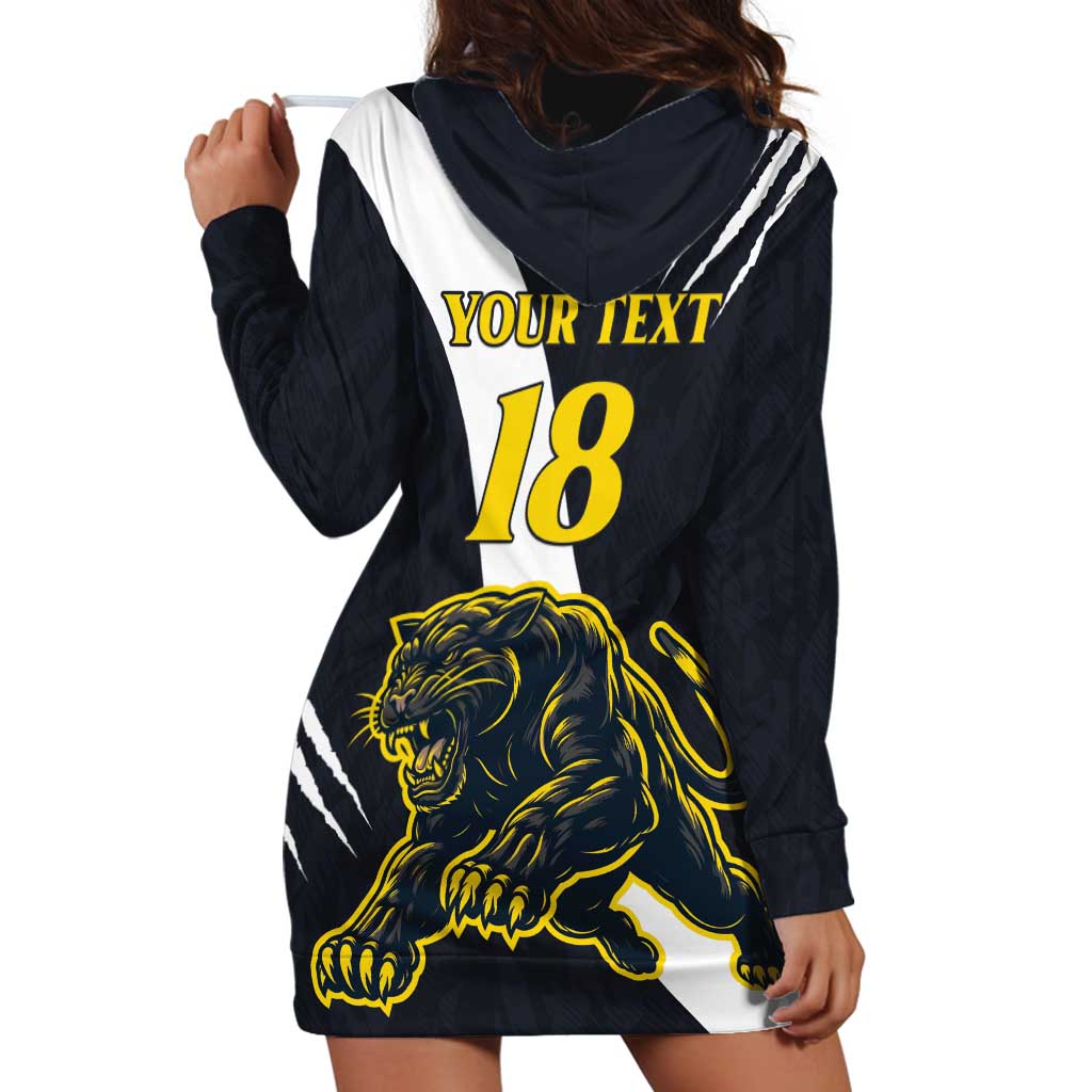 Custom Argentina Rugby Hoodie Dress Pumas Mascot - Wonder Print Shop