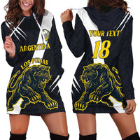Custom Argentina Rugby Hoodie Dress Pumas Mascot - Wonder Print Shop