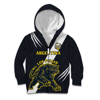 Custom Argentina Rugby Kid Hoodie Pumas Mascot - Wonder Print Shop