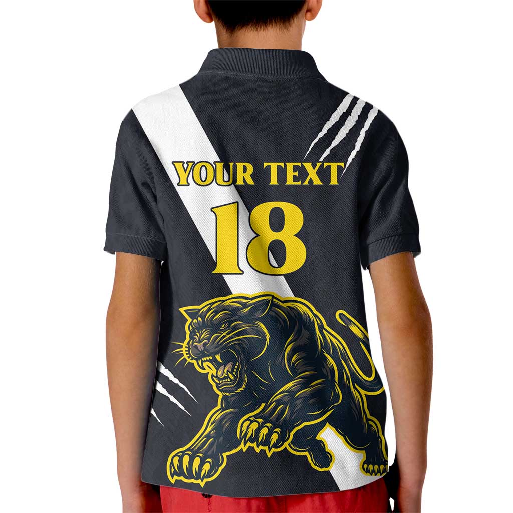 Custom Argentina Rugby Kid Polo Shirt Pumas Mascot - Wonder Print Shop