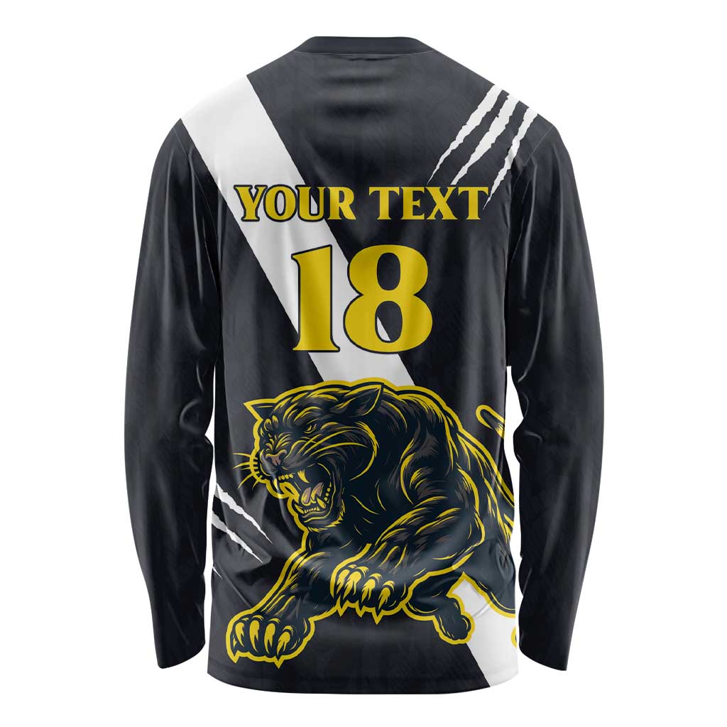 Custom Argentina Rugby Long Sleeve Shirt Pumas Mascot - Wonder Print Shop