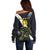 Custom Argentina Rugby Off Shoulder Sweater Pumas Mascot - Wonder Print Shop