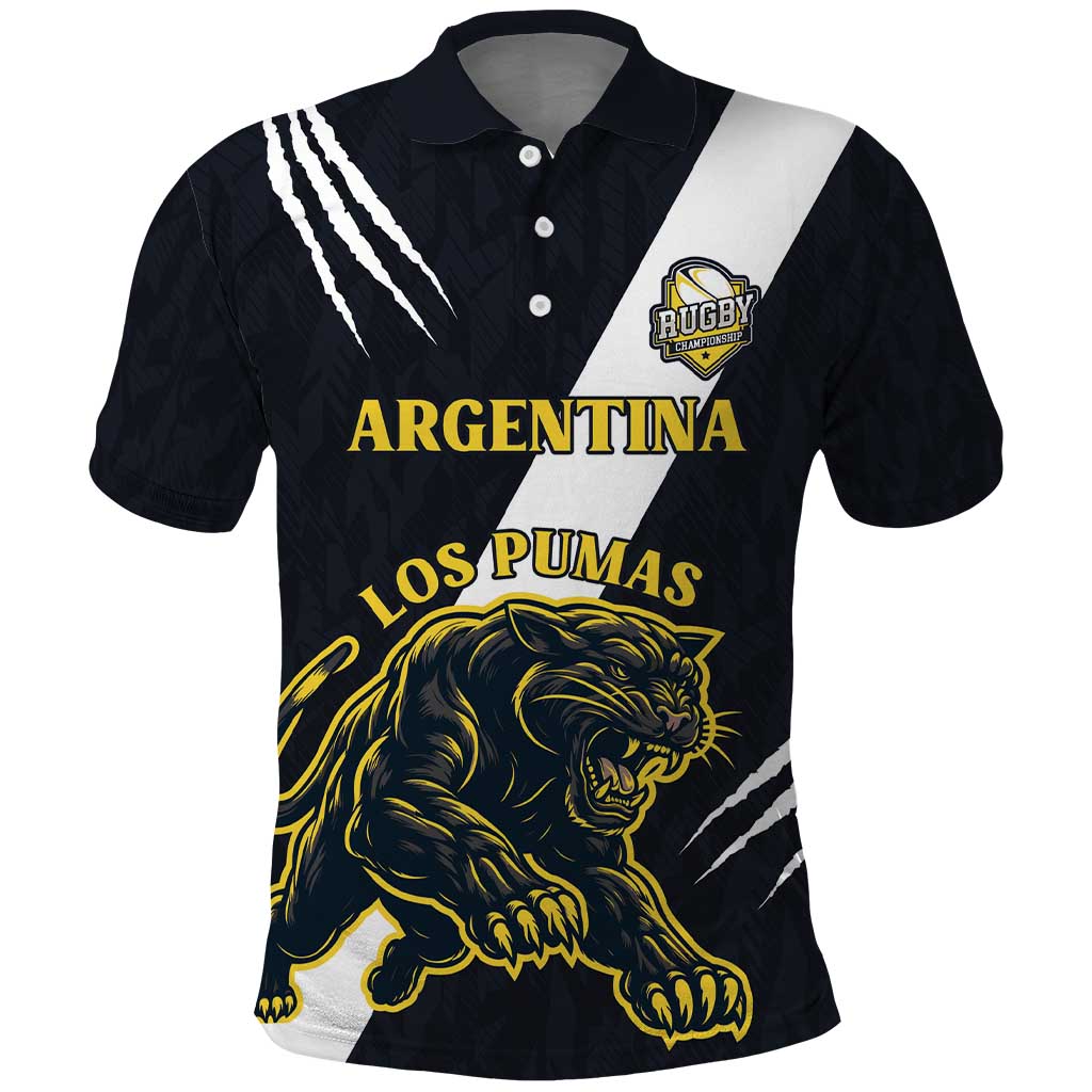Custom Argentina Rugby Polo Shirt Pumas Mascot - Wonder Print Shop