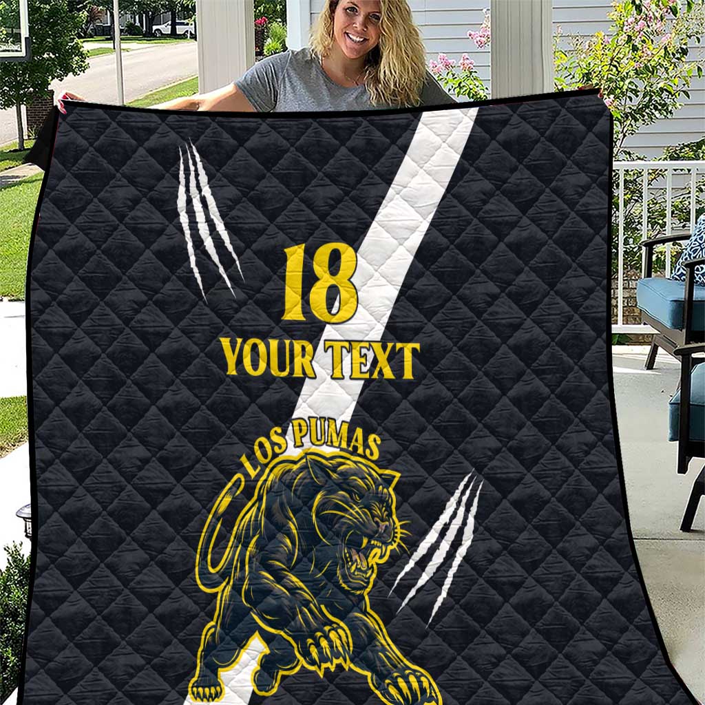Custom Argentina Rugby Quilt Pumas Mascot - Wonder Print Shop